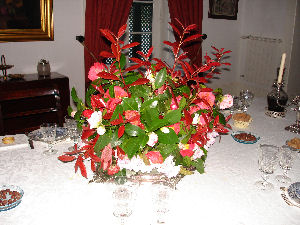 frische Blumensträuße im Landsit der Familie Guedes